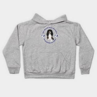 My World Revolves Around My Tri-Colored Cavalier King Charles Spaniel Kids Hoodie